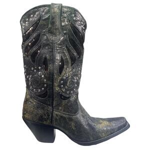 Durango Women’s Crush Black Bling Western Cowgirl Boot Size US 8.5